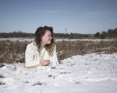 Genieten van de laatste sneeuw 