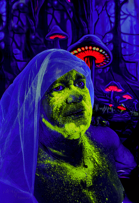 Blacklight-shoot, Stef