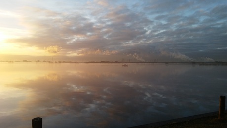 Zonsopgang in de herfst