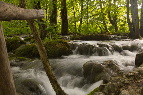 Stroompje bij Plitvice meren