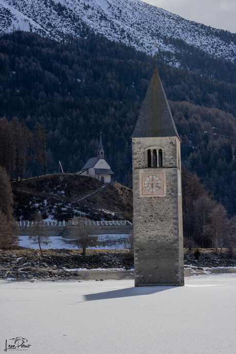 Kerktoren van Graun - Reschensee