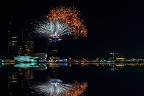 Vuurwerkshow Adamtoren