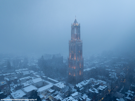 Sneeuwstorm Domtoren