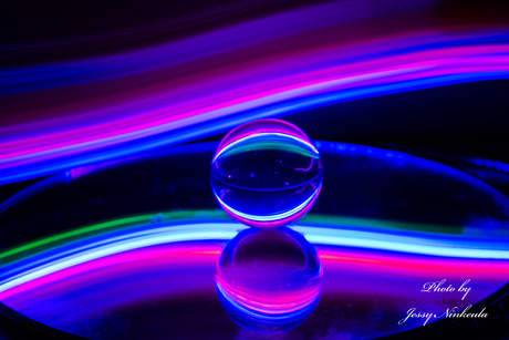 Glass Ball Light Painting 