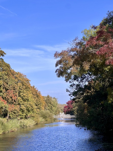 Inundatiekanaal in de herfst