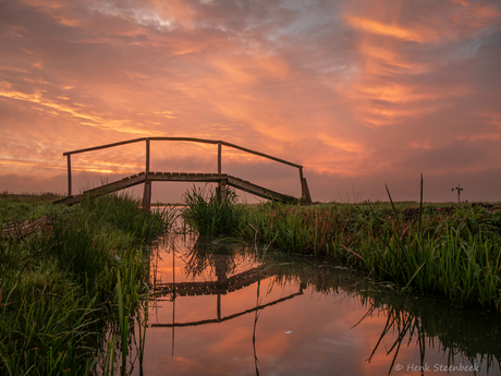 Bruggetje in de polder