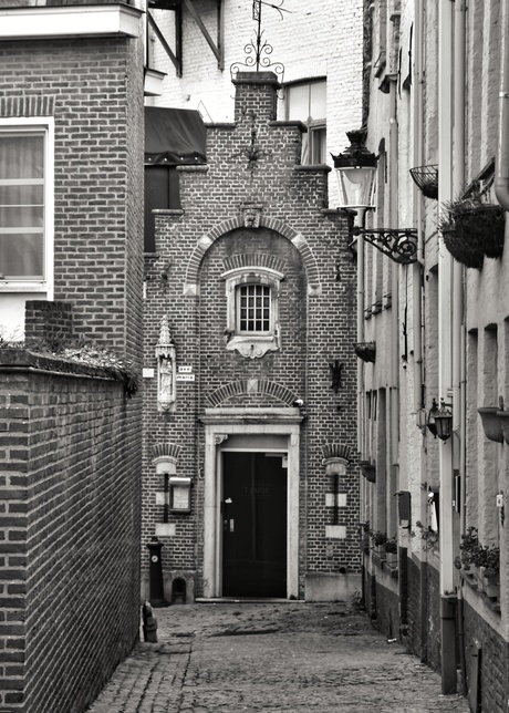 Zwart/ wit in Brugge, België 