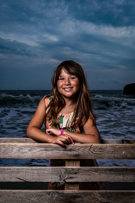 Portret op het strand 