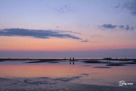 Schiermonnikoog, blauwe uur.