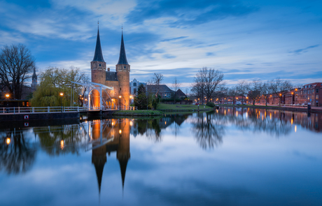 Blauw uurtje in Delft