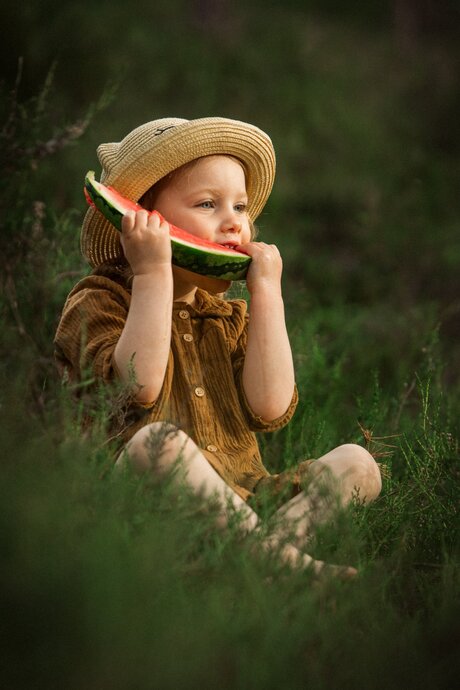  Froja  enjoying watermelon 