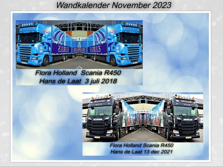 Collage  Wandkalender  November 2023   fotos 2018 en 2021  