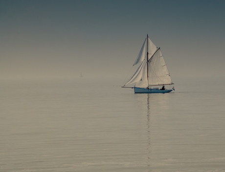 Zeilboot op het Markermeer