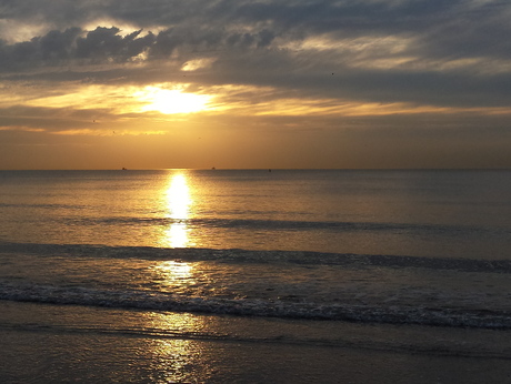 Zonsondergang strand