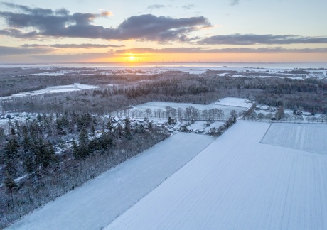 Winterse morgen in Zuid west Friesland