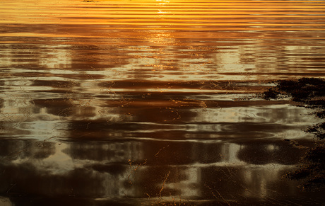 Abstract gouden uurtje