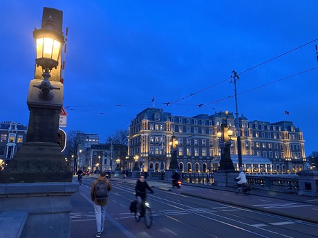 Blauwe uur Amsterdam