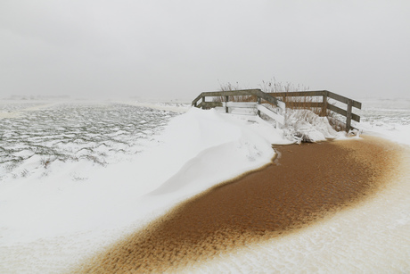 Minimalistisch winterlandschap