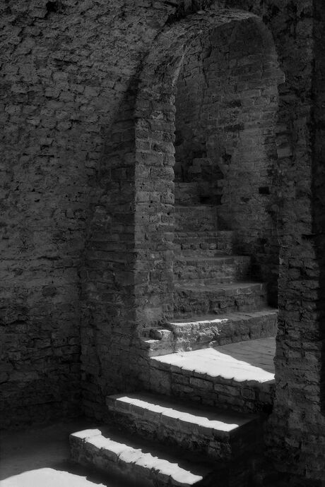 Ruine van Brederode binnenruimte analoog