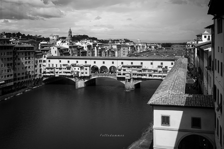 Ponte Vecchio in zwart/wit
