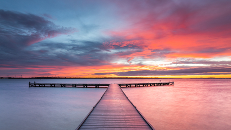 Zonsopkomst Veerse Meer