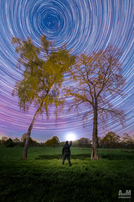 Backyard startrail