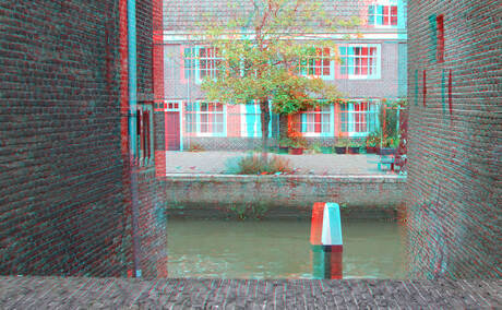 Doorkijk Voorstraat Dordrecht 3D anaglyph