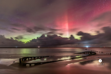noorderlichtmoment,  Praam bij Wierum