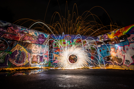 Lightpainting en staalwol