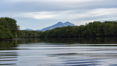Zicht op de vulkaan Chichontepec 