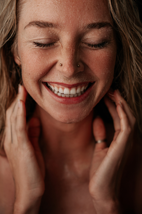 Waterdruppels in Portrait