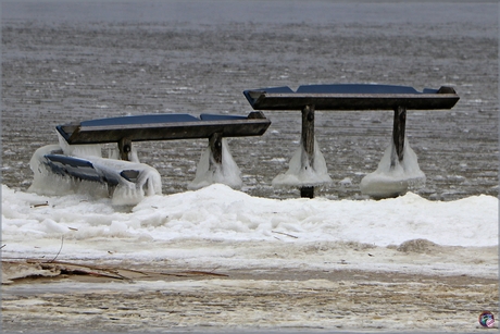 Het water trekt zich terug …