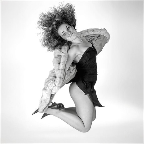 Jumping and fooling around