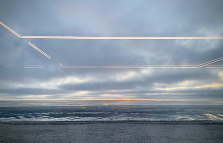 Het wad in Harlingen op een zonnige vrijdag