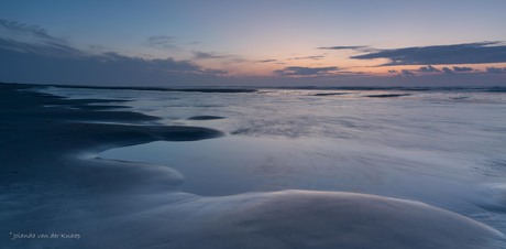 Net na zonsondergang strand Nes, Ameland