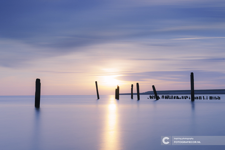 Ochtend vibes in het voorjaar aan de Waddenzee 