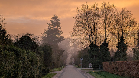 Een mooie rustige zons opkomst.