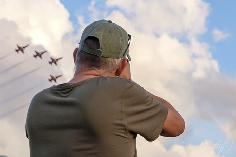Me shooting at the Sanicole Sunset Airshow