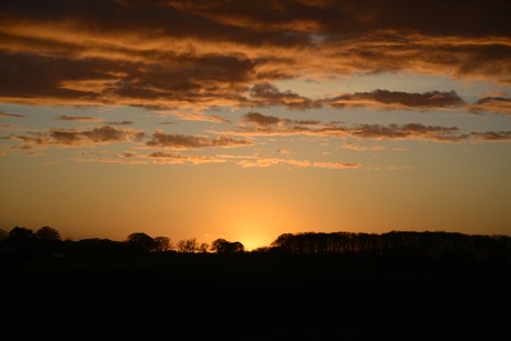 zonsondergang 