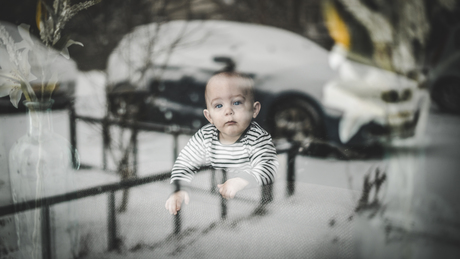 Zijn eerste sneeuw