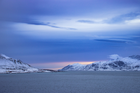 Sunset fjord