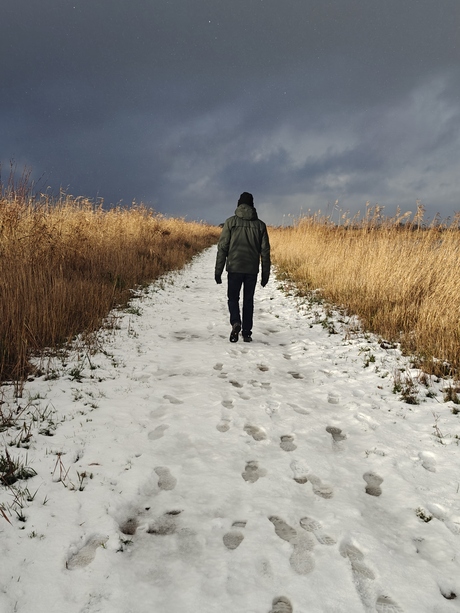 Richting een sneeuwbui