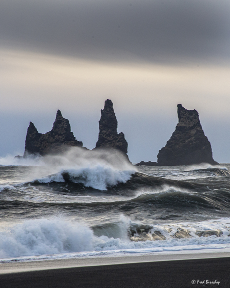 IJsland, het strand van Vik