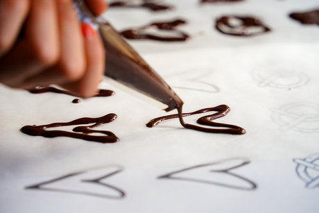 Chocoladedecoratie Hartje