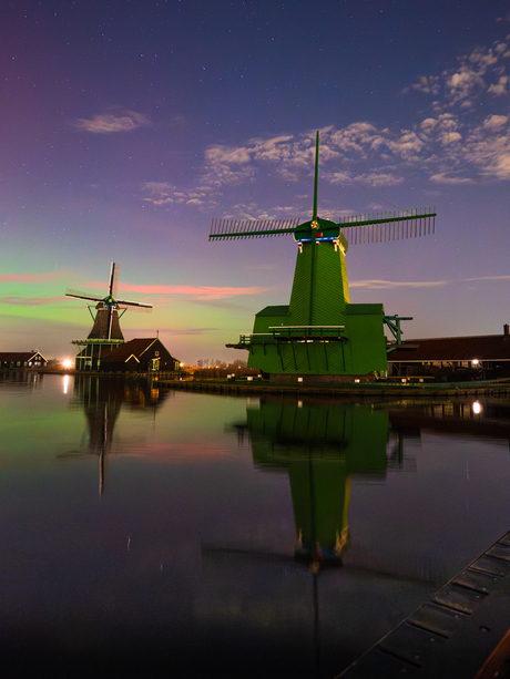 Northern lights in Netherlands