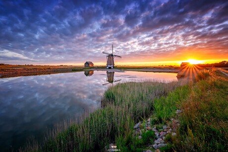 Molen t Noorden op Texel.