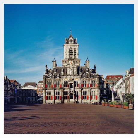 Stadhuis Delft Frontaal Analoog