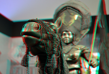 Ruiter In the black fantastic KUNSTHAL Rotterdam 3D anaglyph