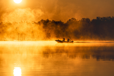 Naardermeer bij zonsopkomst