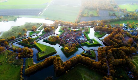 Bourtange vanuit de lucht